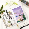 Brotons 180gsm Bullets en pointillés Pu Leather Hardcover Dot Grid Notebook Bamboo Paper 160 pages Mystery Butterfly Blossom