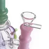 9 pouces Rime de dab de narguilage en verre en forme de couleur de couleur unique pour fumer H886