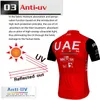 UAE 7 HOURS PAD MENS SOMMER CYCKING PRO TEAM MAN MOUNTY BIKE Outfit Road Bicycle Clothing Men Bib Shorts Bicycles 240403