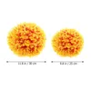 Flores decorativas Topiary Ball Bolas de Bóstia Faux Artificial Bolas de Planta redonda Decoração de casamento Orange