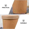 Wegwerpbekers rietjes koehide soep cup eenvoudige pap met papieren deksels houders praktische take-out duurzaam ijs
