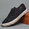 Casual Shoes Men's Canvas Leisure Anti-Slip Driver Work Lightweight Breattable Soon Up Men