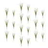 Decorative Flowers Artificial Grass Plant 20Pcs Fake Shrubs Wheat Greenery Stems Plastic Tall Wedding Indoor Home Table