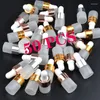 Storage Bottles 50pcs Frosted Glass Dropper Empty Essential Oil Jars Vials With Pipettes Perfume Cosmetic Packing 1ml2ml