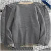 Herentruien Harajuku All-match gebreide jumper Winter Streetwear Hoogwaardige mannen Japanse o-neck sweater Male mode Big Size gebreide otpoq