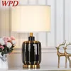 Table Lamps WPD Ceramic Desk Luxury Modern LED Lighting For Home Bedroom