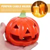 Candlers Halloween Holder Pumpkin Votive Ceramics Tealight Candlestick Crafts Decorative Stand