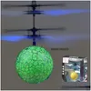 Led Flying Toys Ball Luminous Kid Flight Balls Electronic Infrared Induction Aircraft Remote Control Magic Sensing Helicopter Drop Del Dhw2S