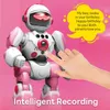 Pink 24g RC robot remote control programming English space touch gesture induction dance Children gift 240321