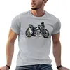 Męskie topy z czołgami kreskówka sztuka 2024 Afryka Twin Racing Motorcycle Motorbike Ilustration T-shirt Men T Shirts