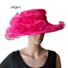 Baskar Color! Crystal Hat med stor trim för Kentucy Ascot Races Melbourne Cup. BRIM Bredd 13,5 cm.