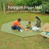 4.1x4.1m großer Bodensheet Camping -Matte Polygonales wasserdichtes Bodenblatt Oktagonales Footprint Sechseckungspicknick Matte Big 240329