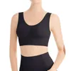 Bras Couleur unie Couleur confortable Breffable en une seule pièce Sports Sports Sports Yoga Wirefree avec des coussinets amovibles Coupe de moisissure mince pour les femmes