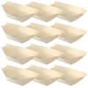 Ciotole 120 pezzi a forma di nave goccia di legno ciotola piatti di barche per tavoli da tavolo da tavolo da tavolo barche in legno contenitori