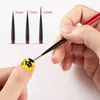 Bedding Sets 3pcs linhas de pincel de linhas de unha pintando caneta de desenho de caneta diy manicure acrílico French Stripe Design Tools