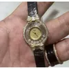 Nouveau 24 mm Luxury Happy Bow Gold Original Diamond 7 British Women's Watch 919697