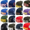 Big le logo Baseball Snapback Chapeaux Casquettes Chapeus Sports Team Basketball Chicago "Hat Men's Black Golden Hip Hop Sports Sports Caps Ajustement Football Chapeau