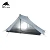 Shelters 3F UL GEAR LanShan 2 pro Tent 2 Person Outdoor Ultralight Camping Tent 3 Season Professional 20D Nylon Both Sides Silicon Tent