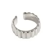 FINS COREAN Original Design Wide Gear S925 Sterling Silver Rings for Women Men Delection Index Mid Finger Wedding 240322
