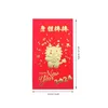 Geschenkwikkeling Chinese jaar Rode Enveloppen 2024 Zodiac The Dragon Lucky Money Packets Hong Bao