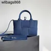 Handtas Bottegvenetass Mini Arco Handtas met breedte van 25 cm denim Tote Tas schouder Crossbody Bags