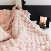 Blankets Tuscan Imitation Fur Winter Warm Blanket Luxury Warmth High-end For Beds High-grade Comfortable Sofa Throw