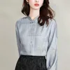 Vêtements ethniques 2024 Oriental à la mode chinoise chinois Cheongsam Blouse imprimer quotidien élégant pour femmes à manches longues