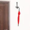 Kancalar 5pcs Metal Duvar Hook Vida Montaj Modern Çinko Alaşım Çok Fonksiyonlu Giysiler Havlu Şemsiye Çanta Kapısı Arka Askısı