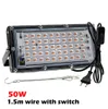 Full Spectrum LED Lead Grow Light for Indoor Pnts Seeding and Cultivation 220V 50~100W IP65 Waterproof Gardening Pnt Growth mp 127*30*125mm2806346