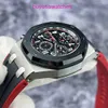 AP Casual Brance Watch Royal Oak Offshore Series 26470SO powszechnie znany jako wampirów czarna płyta czerwona igła funkcja czasu czasu automatycznego zegarek mechaniczny