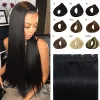 Erweiterungen Ein Stück Clip in menschlichem Haarverlängerungen 5 Clips 3/4 Full Head Remy Haare Erweiterung für Frauen leichteres Design hinzufügen Haarvolumen hinzufügen