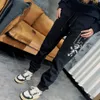 Autumn Trendy Brand Guard Pants Big C Sports and Leisure Men's and Women's Hot Diamonds Little Bear Straight Barrel High Street INS Strap Long Pants