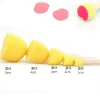 5Pcs/pack Kid Sponge Paint Brush Original Wooden Handle Painting Graffiti Early Toy DIY Art Supplies Gifts