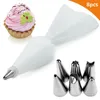 Outils de cuisson 8pcs Sage de décoration de gâteau Sacs de pâtisserie réutilisables