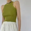 Kvinnors tankar Gidyq Summer Women Korean Fashion Streetwear Sexig Crop Camis Casual Female Slim Stretch Sleeveless Tops