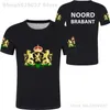 Herr t-shirts noord brabant skjorta gratis anpassning HEMD NAME den t-shirt nummer Breda eindhoven oss tryck flaggord Nederländerna kläder J240402