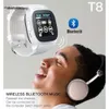 Bluetooth Smart T8 Watch mit Kamera Phone Mate SIM -Karten -Kartonleben wasserdicht für Android iOS SmartWatch A01 Uhr