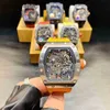 Orologi di lusso svizzeri Richadmills orologio meccanico cronografo orologio da polso importato movimenti vino a botte di tourbillon r business.JSX8K6MC