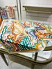 Prawdziwe jedwabne szaliki Sprężyna luksus szalik szyfonowy pasek kwiat szalik druk na plażowy ręcznik szalik projektantka dziewczyna szalik