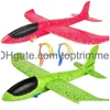 LED Flying Toys Ijo Light Airplane Toys175大型投げるフォームプレーン2フライトモードキッズ用のグライダープレーンアウトドア