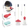 Kitchens Play Food Kids Cleaning Set Toys Toddler Broom Baby Mop Dustpan Playset Pretend Play House Cleaning Kit Brush Soap Bathroom Clean 2443