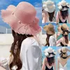 Wide Brim Hats Swim Hat Women Spring Summer Mesh Sunshade Flower Temperament Wedding Dress Sun Fashion For Woman Garden Men