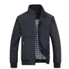 Herrjackor Spring Business Casual Jacket Högkvalitativ stand-up krage utomhus tunna andningsbara all-match kläder