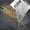 Decoratieve bloemen bruiloft simulatie blad gouden poeder ornamenten gras boeket nep gebladerte planten planten koraalbloemtakken kerst