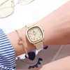 Academy style square retro fashion leisure for middle and high school students, simple and high aesthetic design sensewomens watch designer