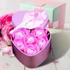 Dekorative Blumen Valentinstag Blumenbaddekor Seife Day Geschenke künstliche Blütenblatt Bouquet Rose Haus übergroß