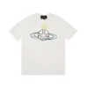 デザイナーTシャツエンプレスポロシャツViviennes Westwood Graffiti EmbroideryトップルーズウィートシャツカジュアルTシャツViviennes Westwood BagショートスリーブTシャツ496