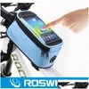 Panniers Bags Roswheel 42quot 48 Quot 55 İnç Su geçirmez Siyah Bisiklet Bisiklet Bisiklet Bisiklet Ön Telefon Çanta Kılıfı Tutucu Zip Pouch Telefon Otzps