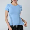 Sacs Yoga Gym Top Top Women Compression Shirt 2023 Sport Tshirt Workout Tops For Women Pilates Vêtements Zumba Wear Training Wear Ladies