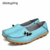 Spring Womens Rahat Ayakkabı Orijinal Deri Kadın Flats Yumuşak Anne Loafers Kadın Sürüş Ayakkabı Katı Tekne Ayakkabı Boyutu 3444 240329